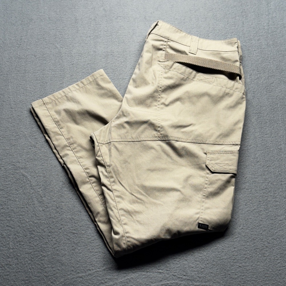 5.11 Tactical Stryke Cargo Pants Mens 40x32 Khaki Tan Ripstop Work 74512-055